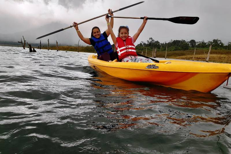 Kayak tour in Arenal Lake
